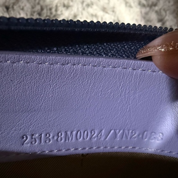 Fendi Periwinkle Leather Zip Wallet - Picture 5 of 7